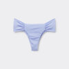 Drapierte Brazilian-Bikinihose aus glänzendem Satin