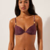 Gepolstertes Push-up-Bikinioberteil Golden Glow