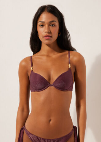 Gepolstertes Push-up-Bikinioberteil Golden Glow