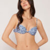 Gepolstertes Push-up-Bikinioberteil „Water Reflection“