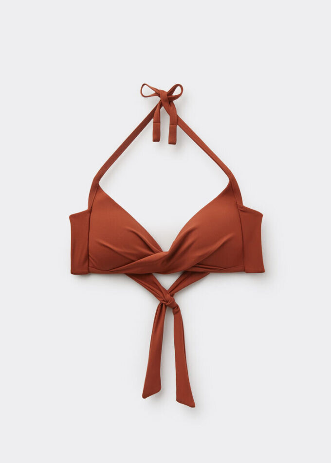Gepolstertes Triangel-Bikinioberteil Premium Fit