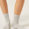 Gerippte Glitzersocken