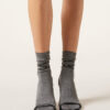 Gerippte Glitzersocken