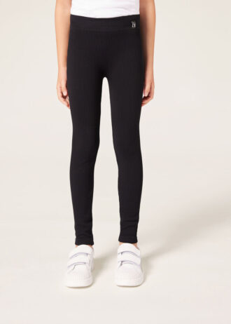 Gerippte Leggings für Mädchen