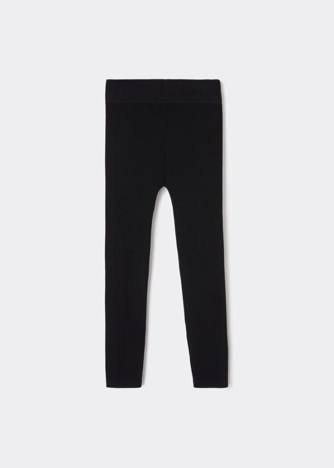 Gerippte Leggings für Mädchen