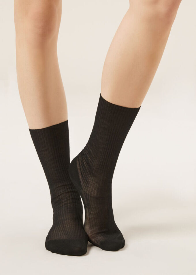 Gerippte Socken