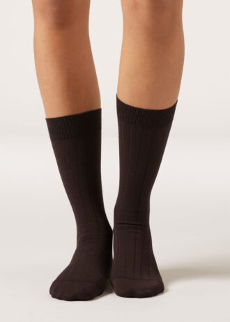 Gerippte Wadensocken
