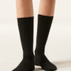 Gerippte Wadensocken