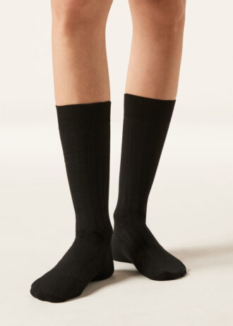 Gerippte Wadensocken