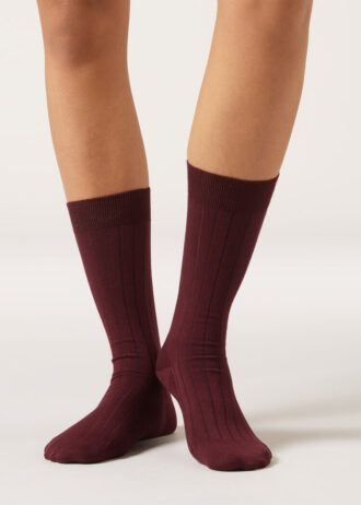 Gerippte Wadensocken