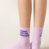 Glitzer-Socken mit Schriftzug