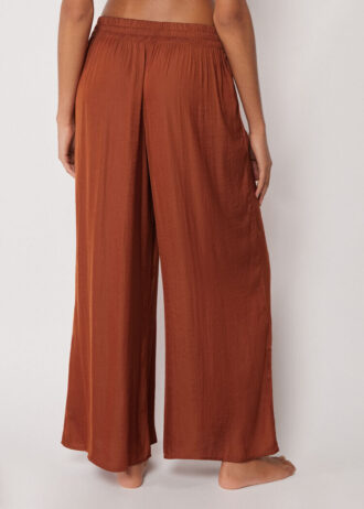 Glänzende Palazzo-Hose