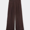 Glänzende Palazzo-Hose