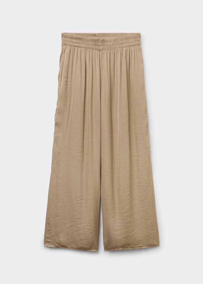 Glänzende Palazzo-Hose