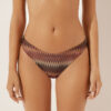 Golden Chevron Brazilian-Bikinihosen