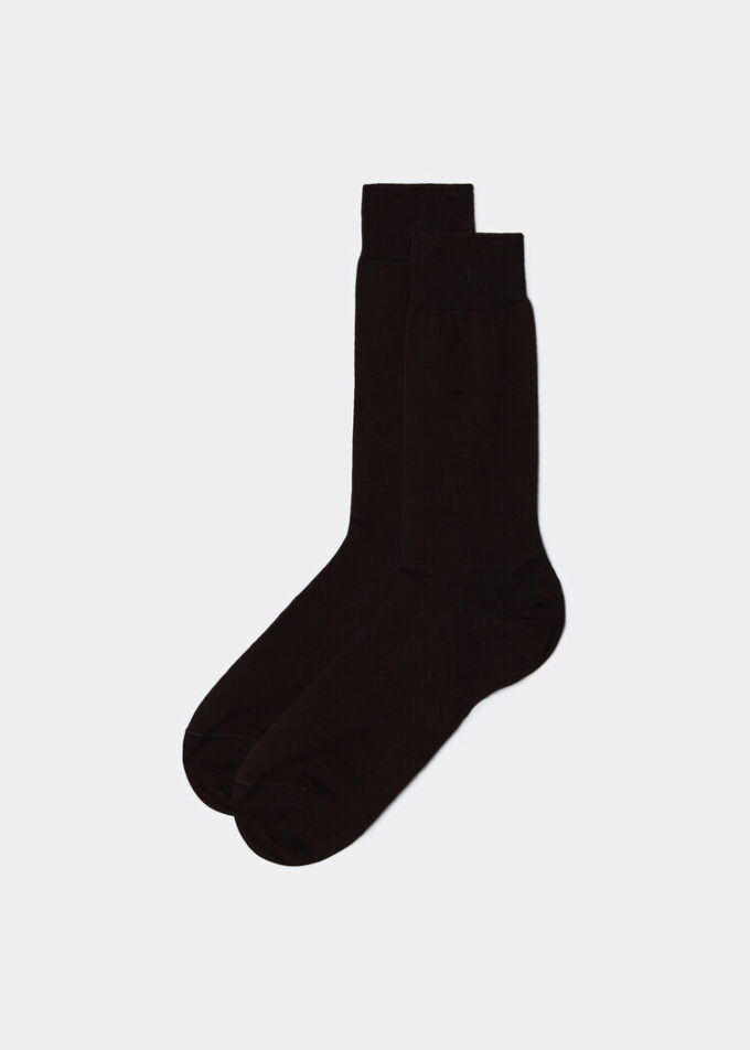 Herren-Crew-Socken aus Lisle-Garn