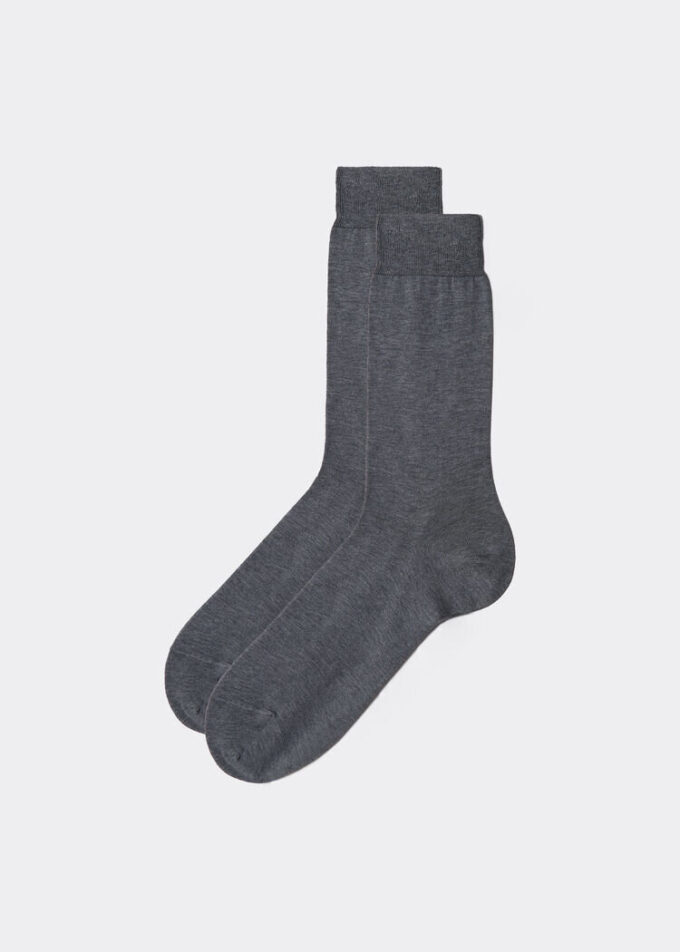 Herren-Crew-Socken aus Lisle-Garn