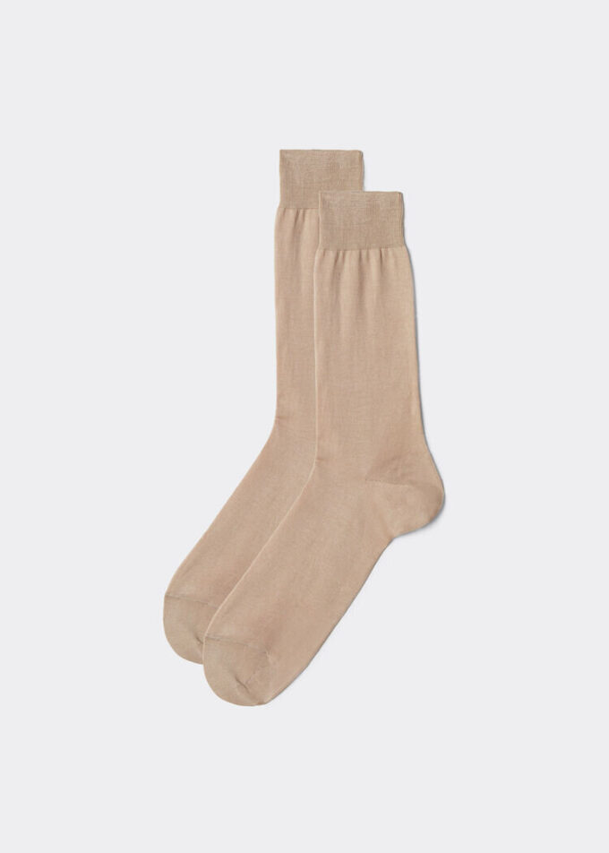Herren-Crew-Socken aus Lisle-Garn