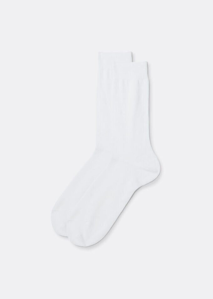Herren-Crew-Socken aus Lisle-Garn