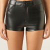 Hotpants mit Beschichtungseffekt