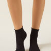 Kurze Leinen-Socken ohne Bündchen