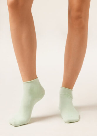 Kurze Socken aus Baumwolle ohne Bündchen