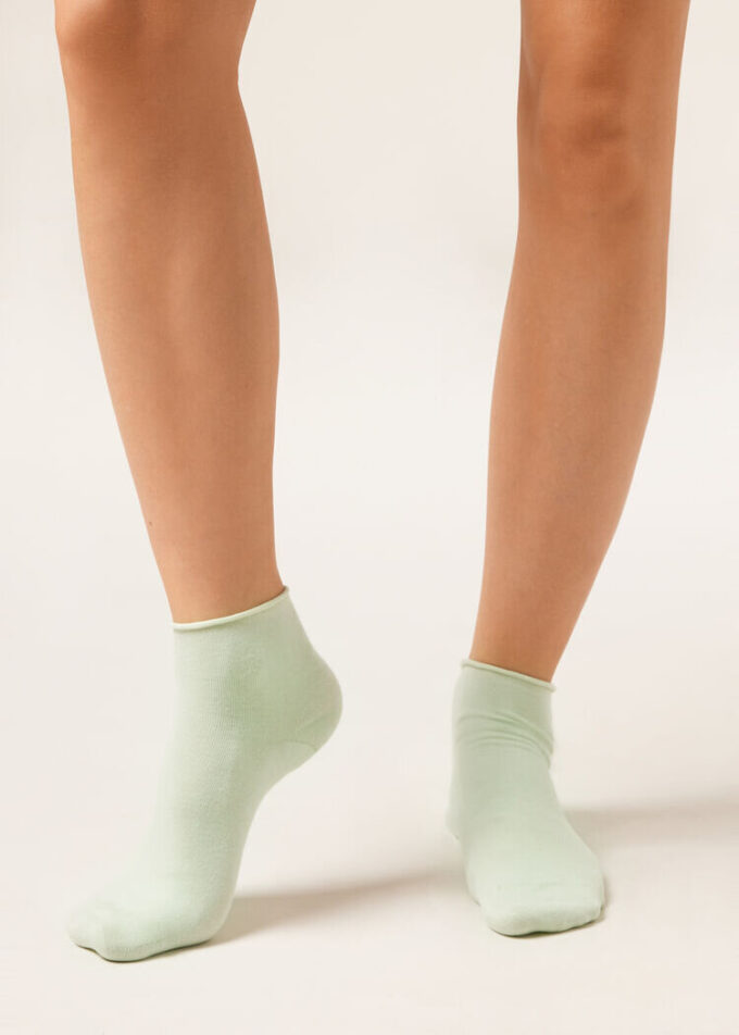 Kurze Socken aus Baumwolle ohne Bündchen