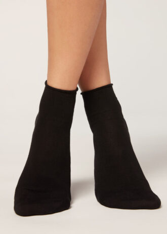 Kurze Socken aus Baumwolle ohne Bündchen