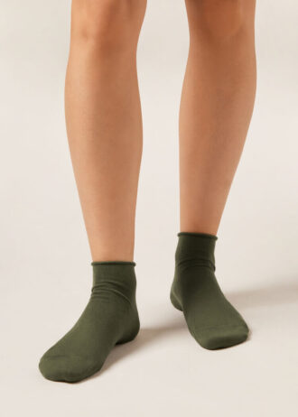 Kurze Socken aus Baumwolle ohne Bündchen