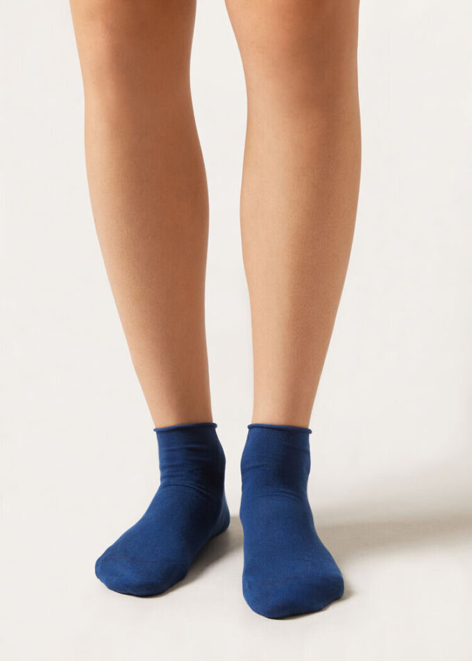 Kurze Socken aus Baumwolle ohne Bündchen