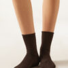 Kurze Socken aus Wolle und Baumwolle