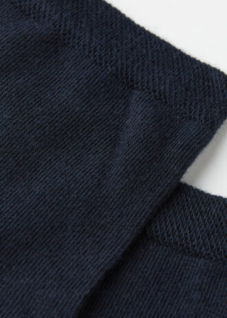 Kurze Socken mit verziertem Bündchen
