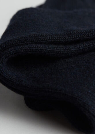 Lange gerippte Socken aus Wolle und Kaschmir