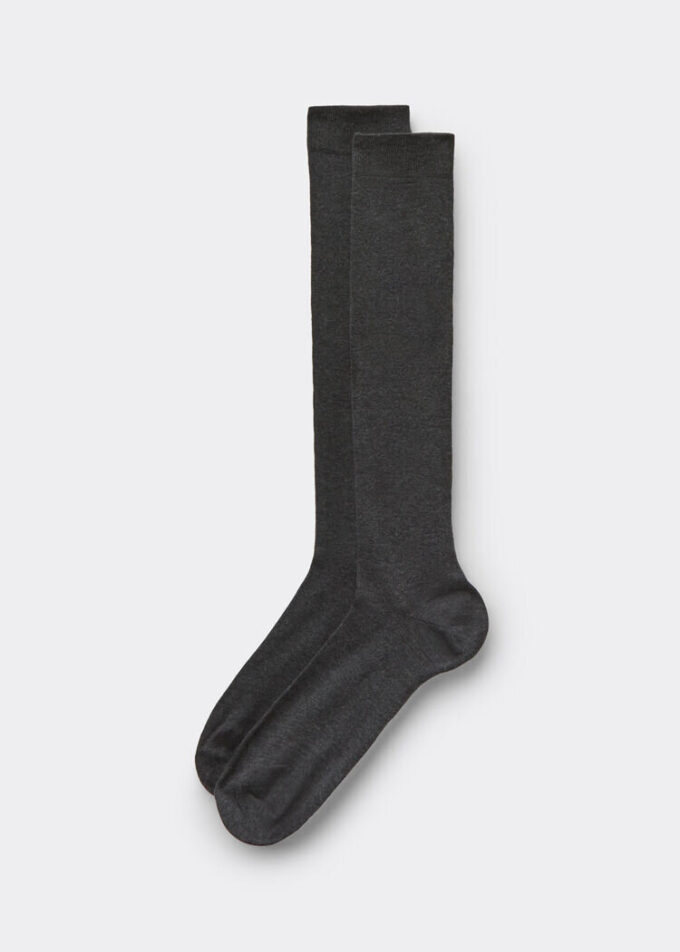 Lange Herrensocken aus Stretch-Baumwolle