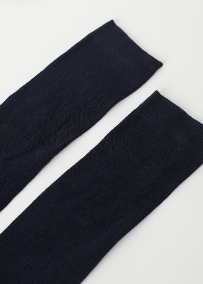 Lange Satin-Baumwollsocken