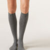 Lange Socken mit Kaschmir