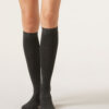 Lange Socken mit Kaschmir