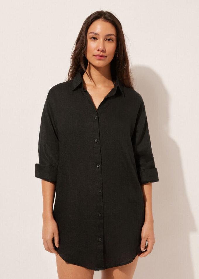 Leinen-Hemdkleid