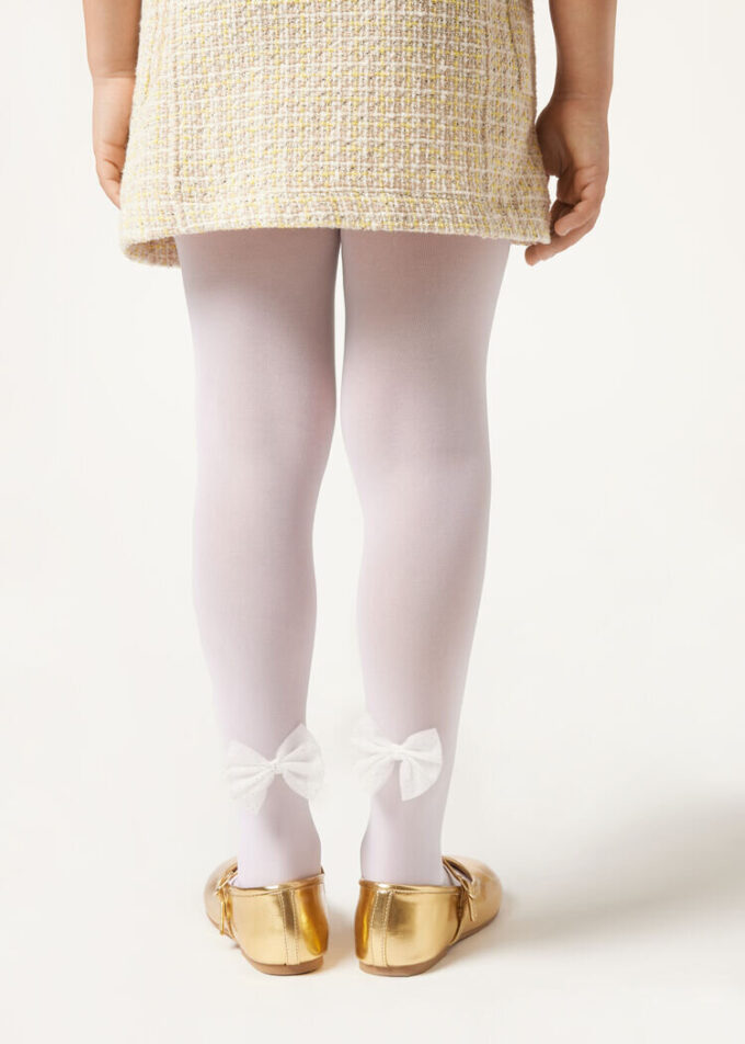 Mädchenstrumpfhose mit Schleife