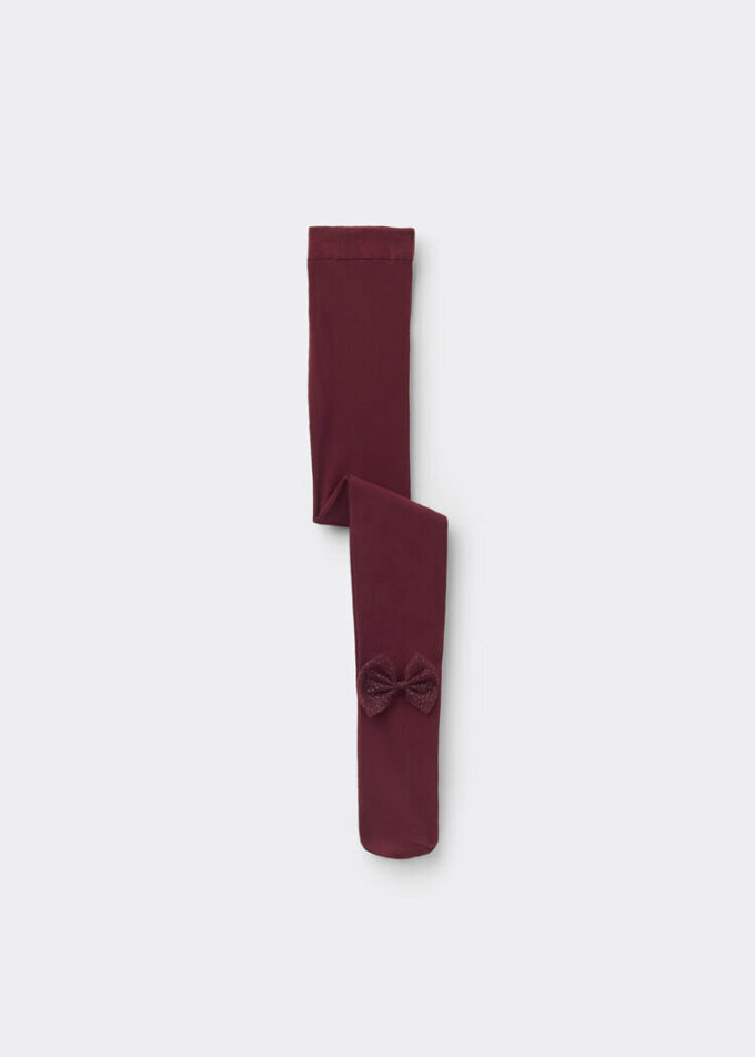 Mädchenstrumpfhose mit Schleife
