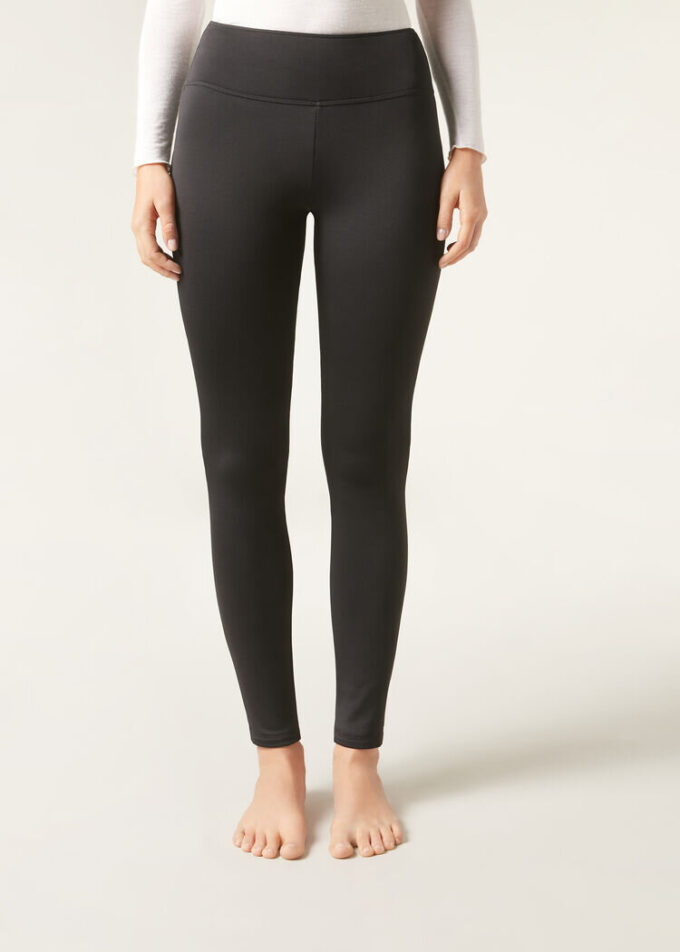 Plüsch-Thermal-Leggings