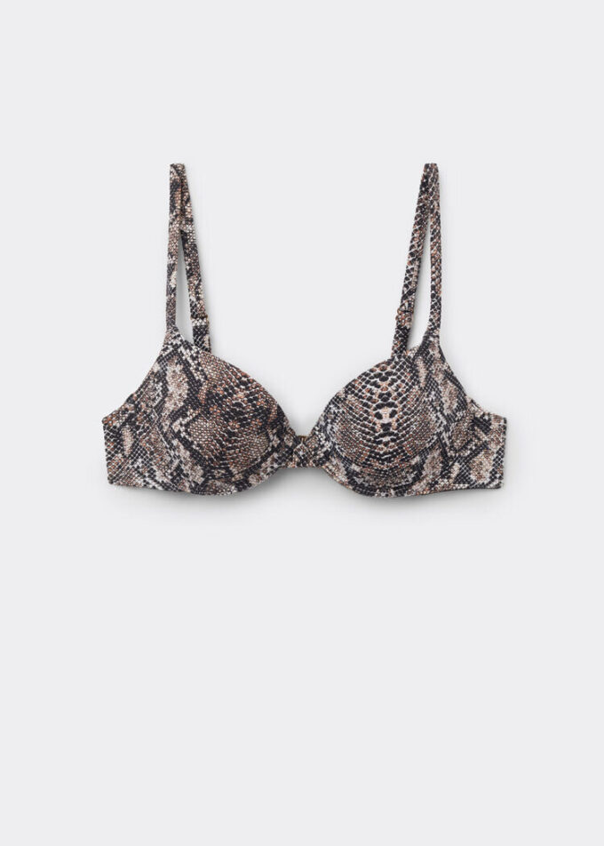 Push-up-Bikinioberteil „Classic Snake“