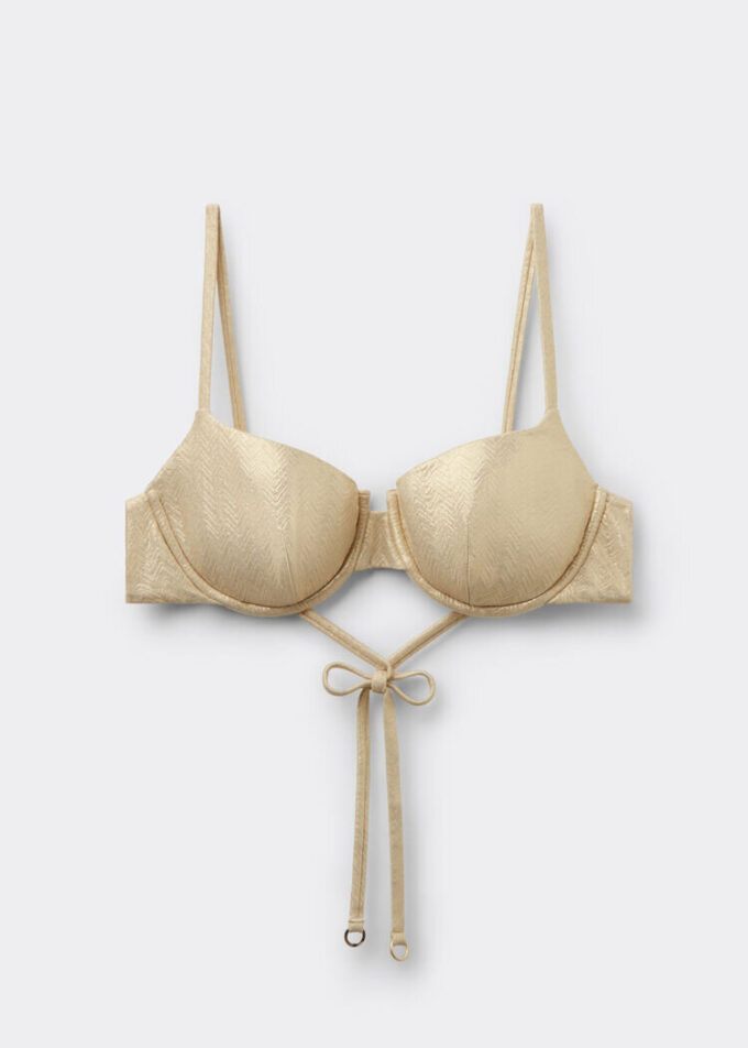 Push-up-Bikinioberteil „Gold Waves“