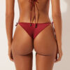 Satin-Bikinihosen im Brazilian-Bikini-Stil