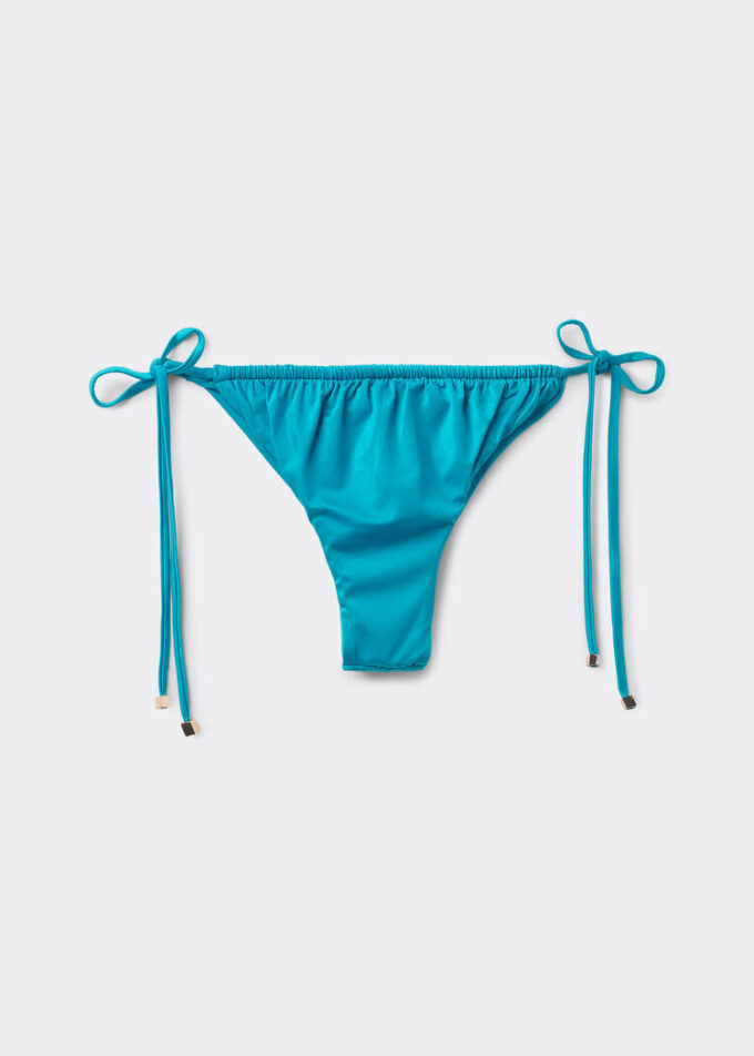 Satin-Bikinihosen im Brazilian-Bikini-Stil