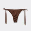 Satin-Bikinihosen im Brazilian-Bikini-Stil