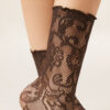 Socken mit Blumen-Spitzenmuster
