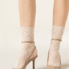Socken mit Blumen-Spitzenmuster