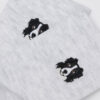 Socken mit Hundestickerei