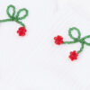 Socken mit Kirschapplikation
